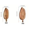 Solid Wood Leaf Shaped Tray Dim Sum Plate Steak Sushi Barbecue Western Food Tableware Heat Insulation Pad Wood Fruit Plate