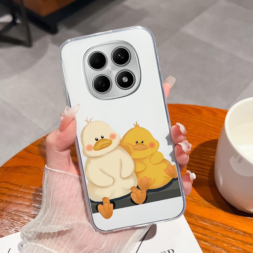 Suitable For Redmi Note 15 14 Pro 14S 15 15C A5 A1 Popular Creative Letters Patterns Phone Case Transparent Silicone Anti Slip Shell For Redmi Housing