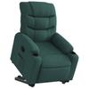 Recliner Chair with Rising Aid Dark Green Fabric