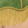 Bell-Shaped Lampshade in Velvet with Decorative Tassels And Fringes, Light Ideal for Floor Or Table