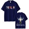 Sängerin Rosalia Lux 2026 Albumcover Tour Druck T-Shirts Hohe Qualität Baumwolle Oversized Lässig Sommer Unisex Und Unisex T-Shirt