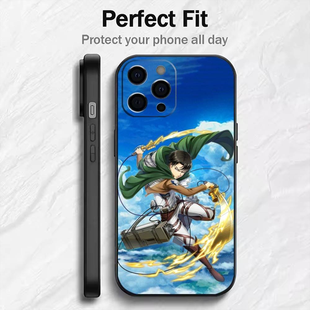 

Super Exciting A-Attack-On-Titan Phone Case For iPhone17,16,15,14,13,12 Plus,Max Soft Silicone Black Cover iPhone16se4