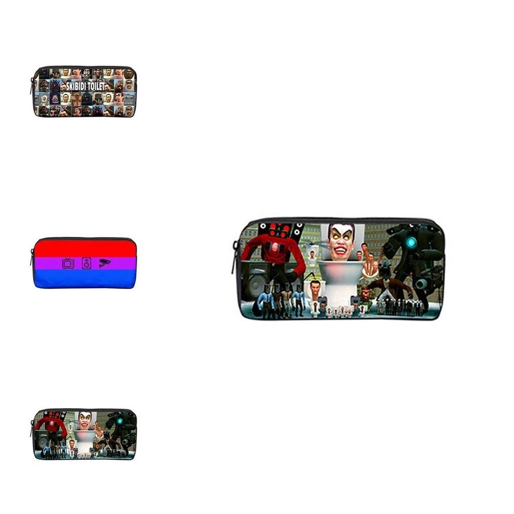 Skibidi Toilet 3d Cross-border Game New Product Nylon Pen Bag For Students