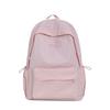 Schoolbag small fresh solid color schoolbag female college student versatile backpack high value travel simple lightweight research small backpack
