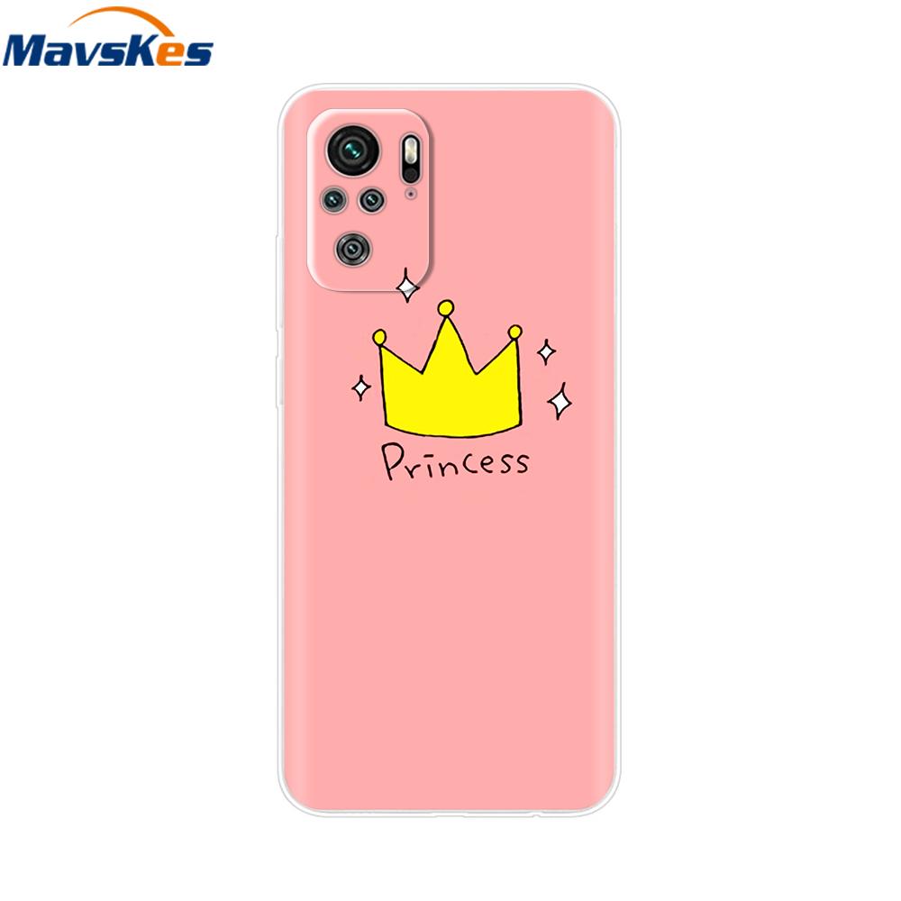 For Redmi Note 10 Case Note 10s Cover Phone Cases For Xiaomi Redmi Note 10 Pro note10 10 s Tpu Silicone Back Bumper Fundas Coque