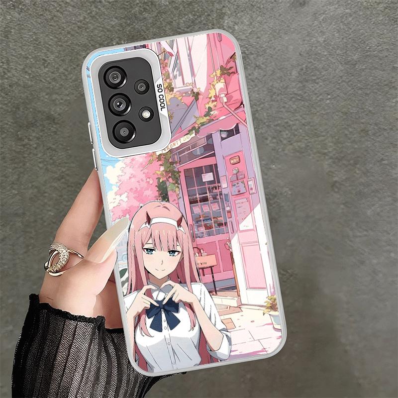 Zero Two 02 Kawaii Niedliche Weiche Handyhülle für Samsung A17 A16 A15 A14 A13 A57 A56 A55 A54 A53 A37 A36 A35 A34 A33 A26 A25 A24 A23
