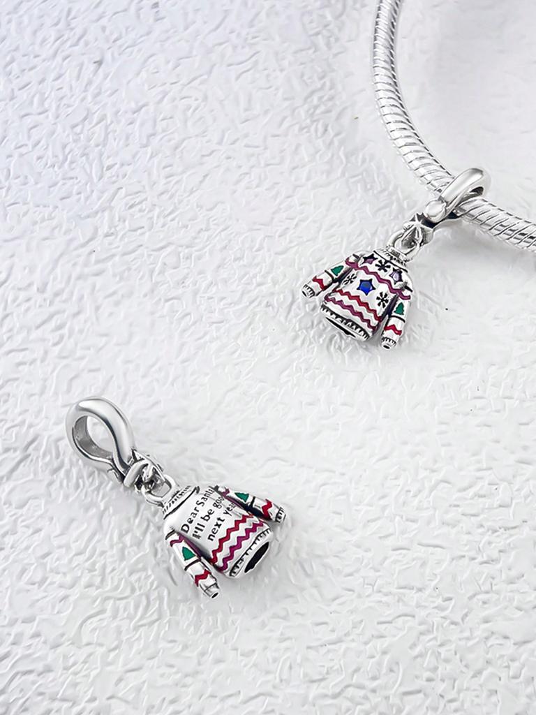 Copper Plated Original Charms Santa Claus Snowman Beads Fit Bracelet Women'S Jewelry Gift