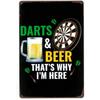 DORA Tin Sign Darts Metal Tin Signs Keep Calm  Wall Posters Plaque Vintage Iron Painting Decoration for Man Cave Cafe Game Room Club Bar