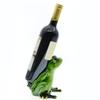 Space Saving Frogs Sculpture Wine Bottle Stand Convenient Wine Rack with Playful Frogs Playful Wine Bottle Holder