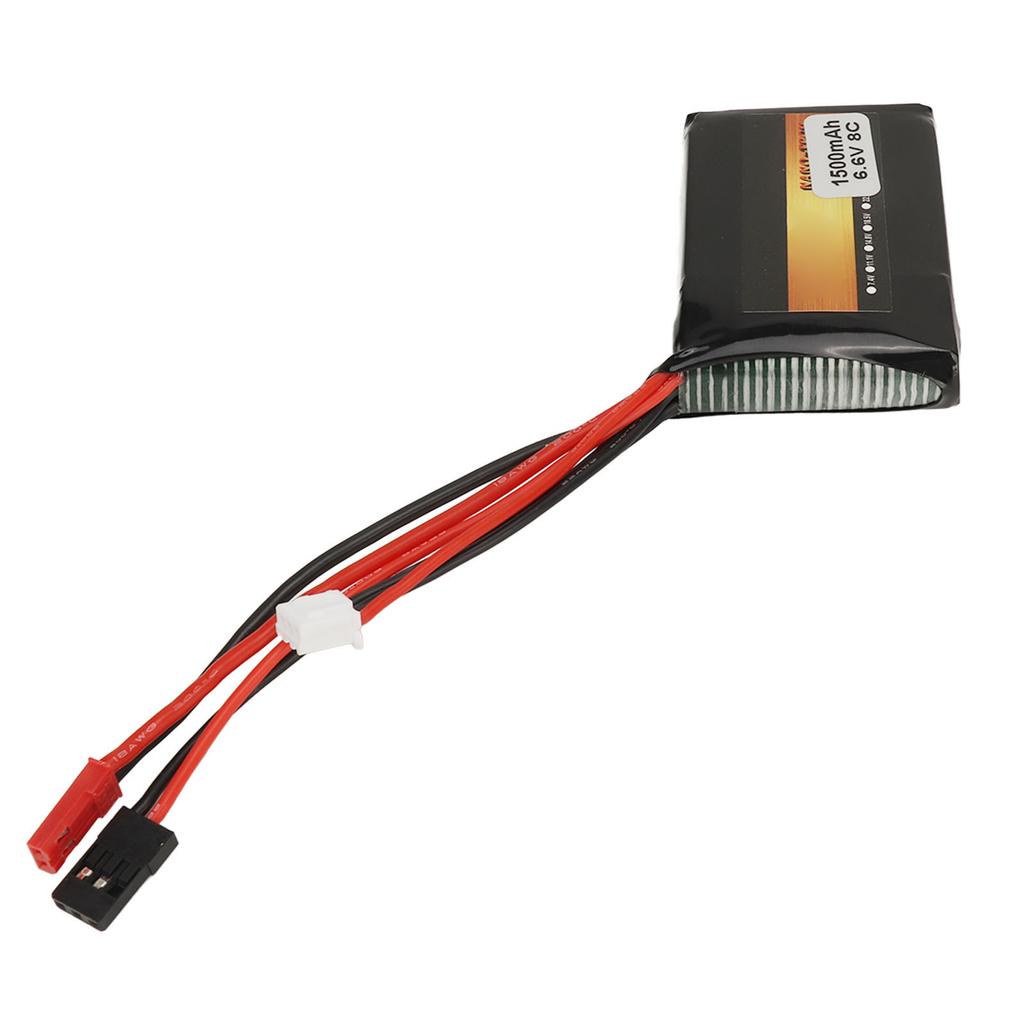 6.6V 1500mAh 8C Lithium Battery Replacement for Futaba 4PX 14SG 4PV 4PLS 3PV Remote Control
