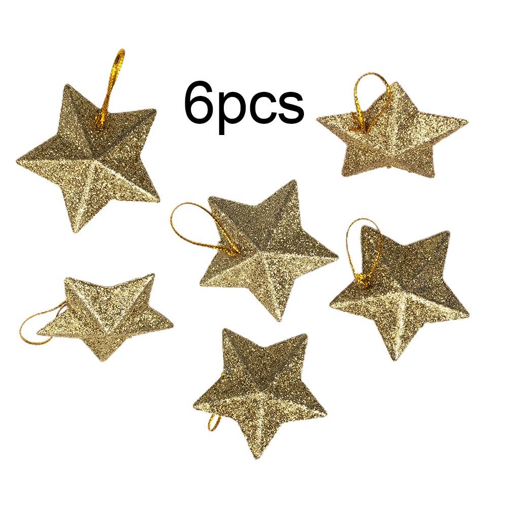 Kleiner hängender Anhänger Goldener Stern Weihnachtsstern Pentagramm für Weihnachtsdeko