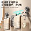 Suction cup towel rack toilet non-punching bathroom telescopic towel bar rack toilet bath towel storage hanger