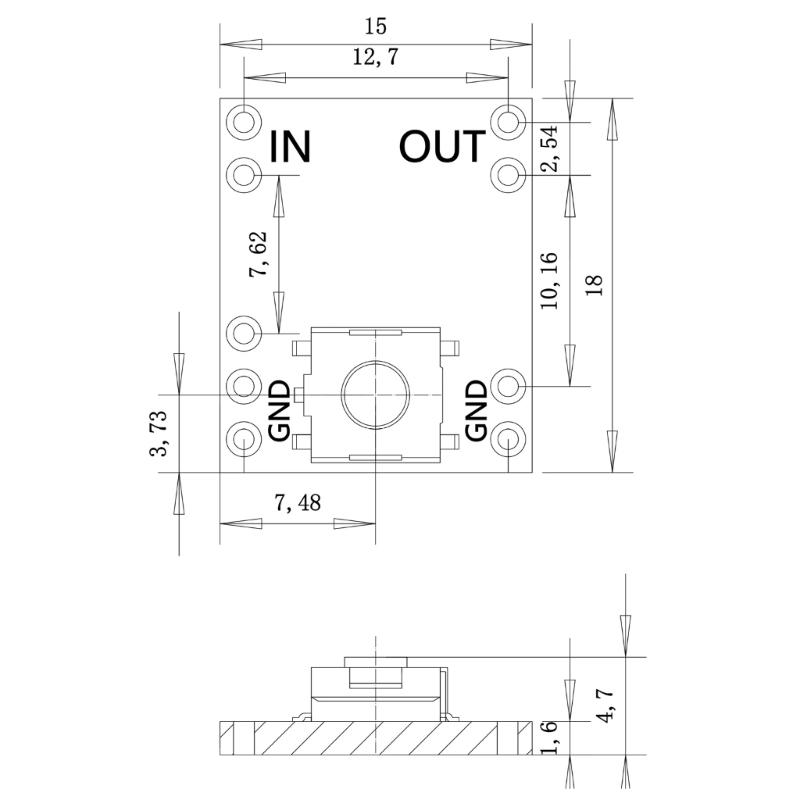 Switcher Module Power Switcher Power Button Module Load On/Off Replacement Mechanical High Load Capacity Replacement