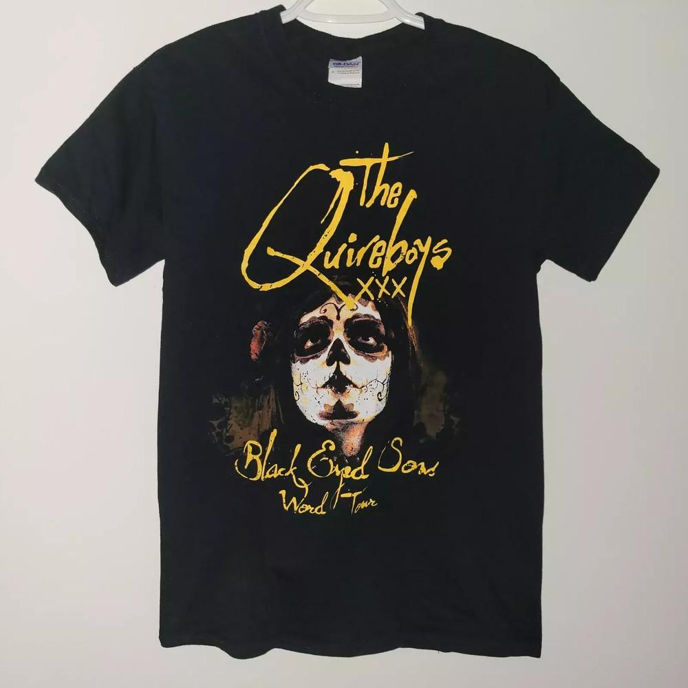 

The Quireboys Black Eyed Sons Мировой Тур Полноразмерная Унисекс Футболка S-5XL L