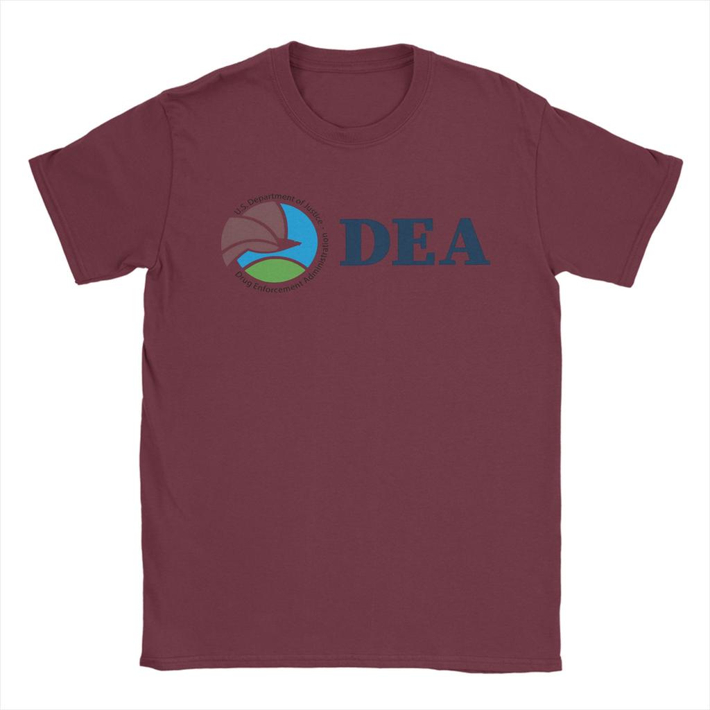 Men TShirts DEA US Federal Interdiction Agency Vintage Pure Cotton Tee Shirt Short Sleeve T Shirts O Neck Tops Unique