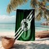proof beach towel with Panathinaikos FC pattern - soft,absorbent,quick-drying,machine washable - perfect for swimming,camping,bathing