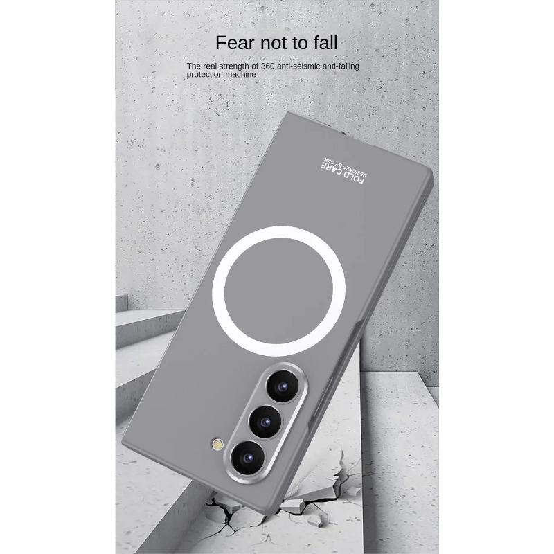 Μαγνητική Ασύρματη Φόρτιση Θήκη Τηλεφώνου για Samsung Galaxy Z Fold 6 5 4 3 Fold6 Fold5 Fold4 Fold3 5G Σκληρό Κέλυφος Προστατευτικό Κάλυμμα