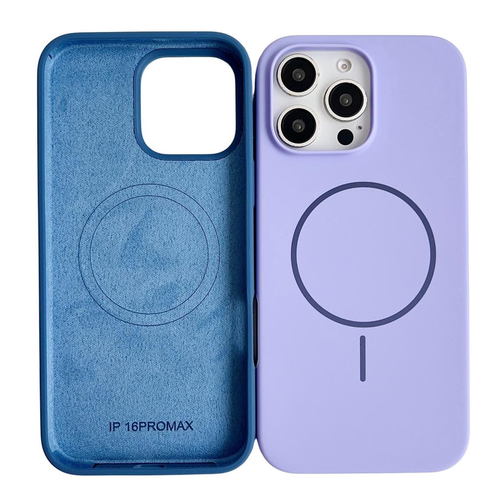 Für iPhone 16 Pro Max Hülle Kompatibel mit MagSafe Silikon Handy Rückseite