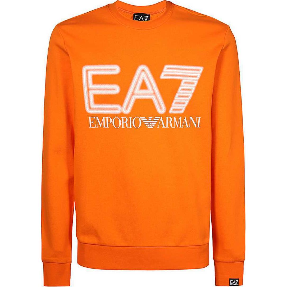 EMPORIO ARMANI EA7 Sweatshirt Men`s Orange