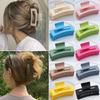 Korean Women Girls Plastic Hair Claws Hair Clips Headwear Large Size Hairpin Crab Barrette Fashion Ornament Hair Accessories