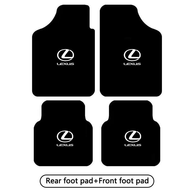 Autofußmatten, Vordere & Hintere Automobil-Teppichfußmatten für Lexus RX330 IS250 Ct200h ES300h RX350 IS300h NX300h UX GX470 LX570