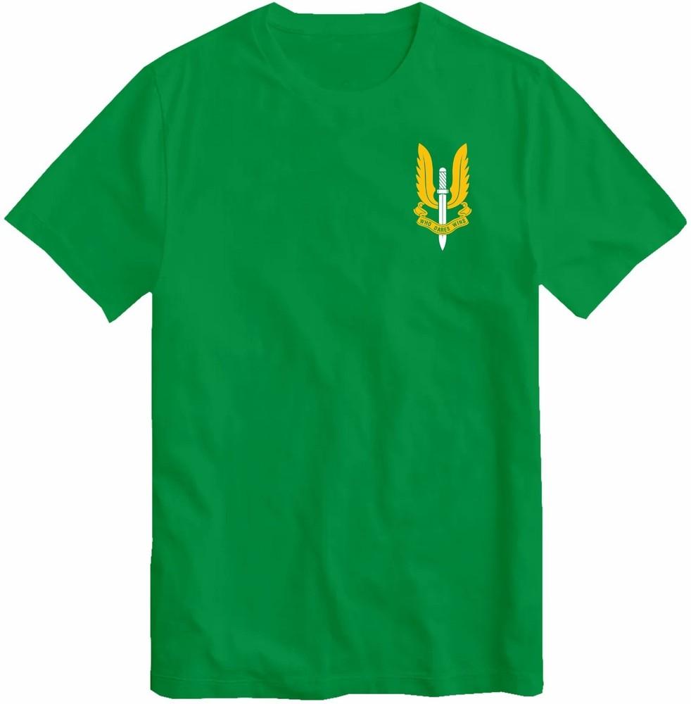 Sas Army Military Special Forces Sas Pocket Ringer Tshirt Tee Top Logo Yellow S