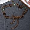 Bohemian ethnic style woven butterfly waist rope with accessories, waist chain decoration, belt, waist belt, dress with waistban