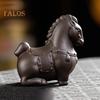 Horse Tea Pet Purple Clay Chinese Style Ornaments Vivid Image Pony Zen Decoration Desktop Tea Gadget
