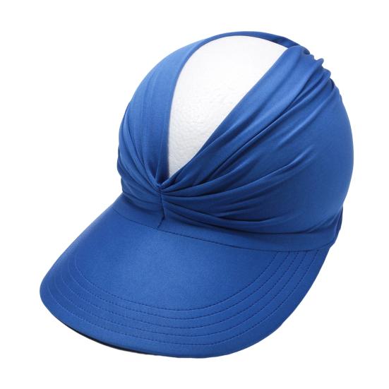 Sun Hat Hollow-Top Adjustable Fastener Large Brim Full Tape 360-Degree Face UV Protection Summer Outdoor Hat синий