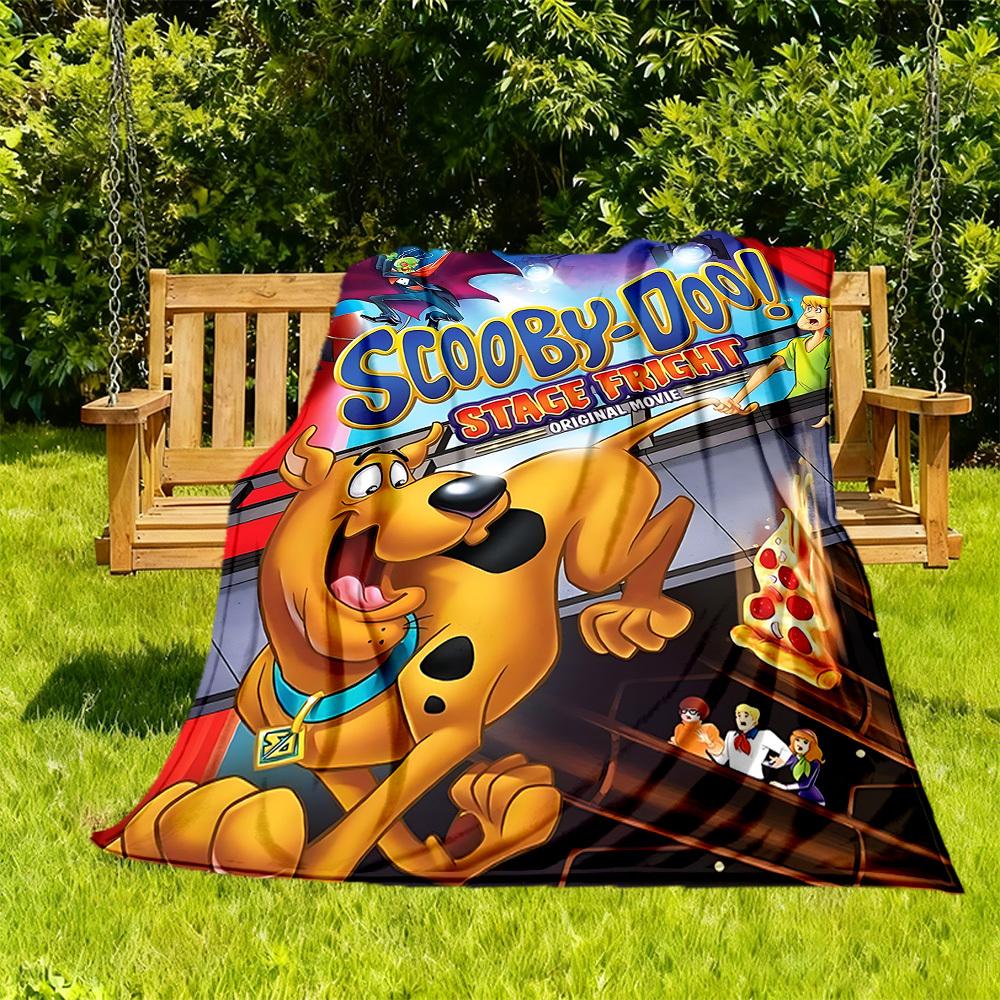 1 Stück Scooby-Doo Mystery Outdoor-Decke Leichtes Flanell, Weich & Warm, Ganzjahres, Outdoor, Camping, Wohnzimmer, Büro, L1106098