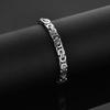 Newest 316L Stainless Steel Bracelet Men Women Wholesale 6mm Gold Silver Color Male Hand Chain Link Bracelet Hip Hop Jewelry