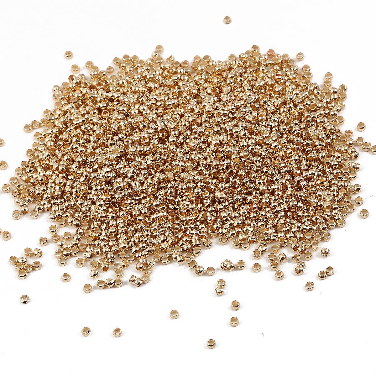 

Микро стопорные трубки, свободные бусины, нескользящие медные разделительные бусины, DIY фурнитура 10000 шт. 2mm 10000pcs