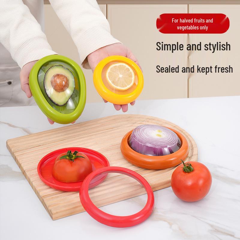 Transparent Fresh-Keeping Box for Fruits & Vegetables - Avocado, Lemon, Tomato Storage