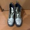 Used Dr. Martens Silver Embossed 8 Hole Boots 39 Dr. Martens