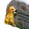 New Creative Pendant Dog Monuments Stone Outdoor Courtyard Decoration Resin Pet Memorial Plaques