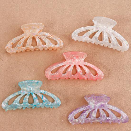 Hair Claw Clips for Women Colorful Non-Slip Claws for Thick Thin Hair Elegant Shark-Clip Hair Accessories for Girls