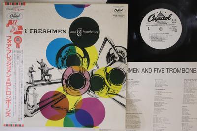 LP Record FOUR FRESHMEN - Four Freshmen & 5 Trombones ECJ50061PROMO CAPITOL Japan Jazz Used