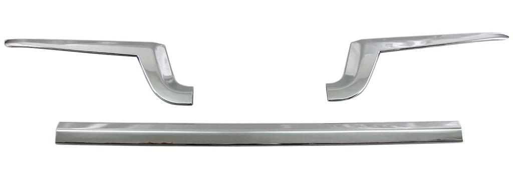 BRIGHTZ Chrome Front Bumper Upper Molding for Late Model Hijet Truck Jumbo S 510 Hijet Truck Jumbo S500P/S510P [GRI-COV-L-043] S500, S510, 500,