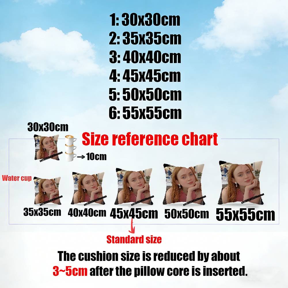 For Cool Funny SSadie Sink Throw Pillow Case Sham Xcm Xcm Square Bedroom Pillowcase Cushion Cover