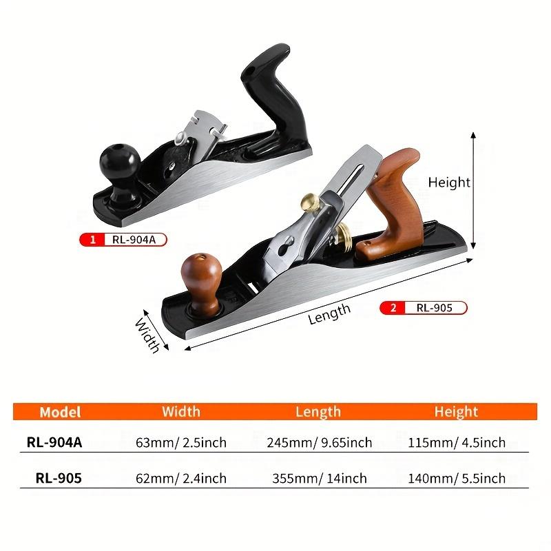 Ostrý ruční hoblík na dřevo: precizní povrchová úprava, nastavitelné, ostré čepele, povrchové ořezávání rohů a srážení hran - kovová a dřevěná konstrukce,
