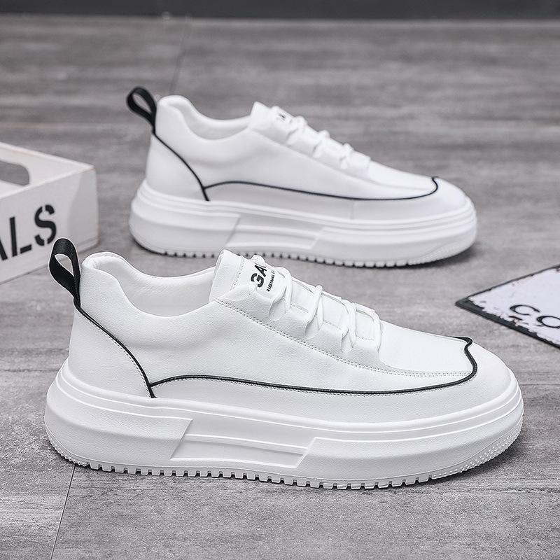 Men's Shoes Summer Platform White Shoes Lightweight Trend Board Shoes Men's Clothing with Fashion Shoes Wenzhou Shoes Spot