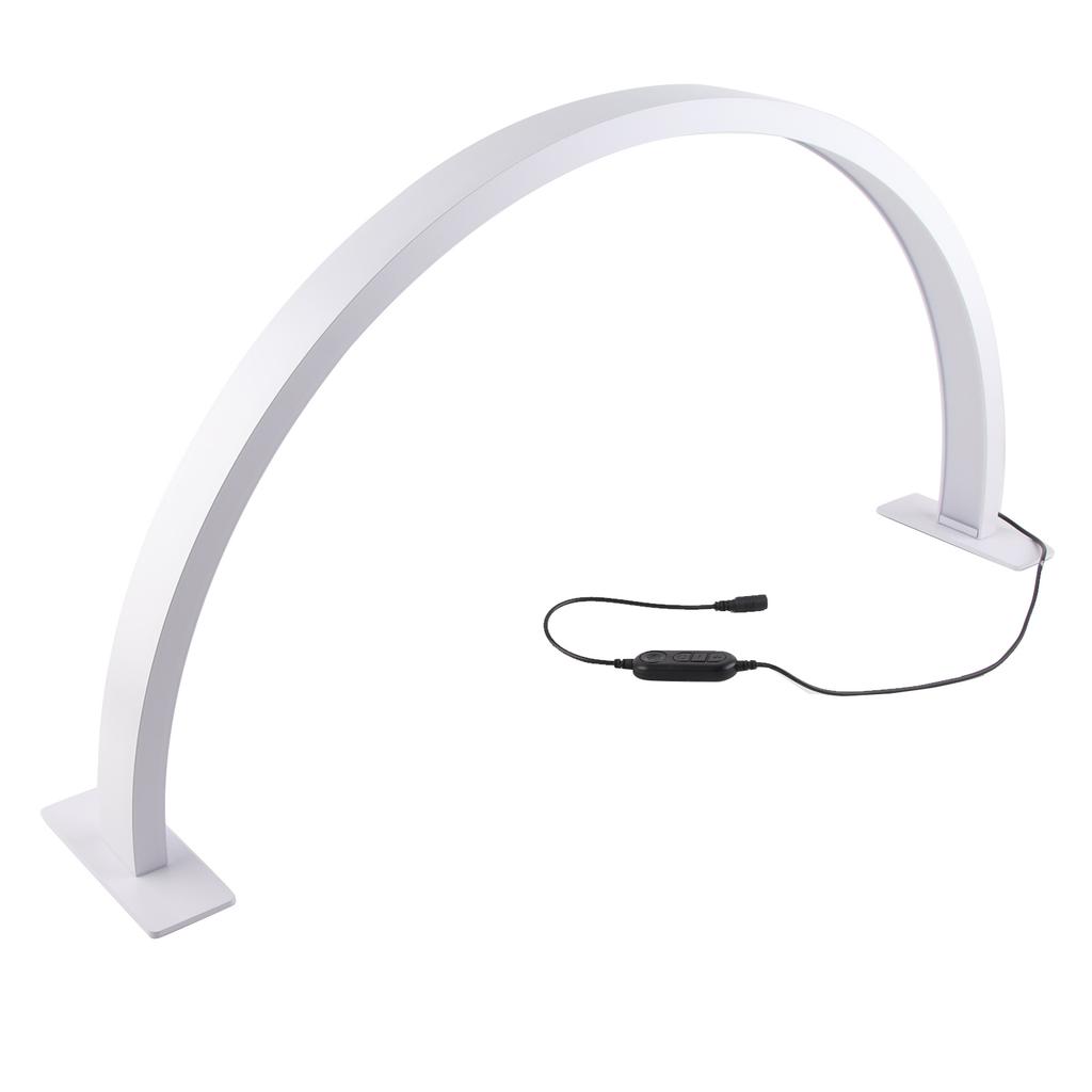 Half Moon Desktop Light 3000‑6000K 490pcs Light Chips U Shape Tattoo Desk Lamp 100‑240V White Large