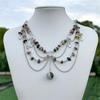 Green Butterfly Necklace Asymmetric Butterfly Choker Fairycore Necklace Green Fairy Necklace