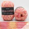 1Roll Milk Cotton Baby Knitting Wool Yarn Thick Fiber Velvet Yarn Hand Knitting Wool Crochet 3 shares Yarn for DIY Sweat