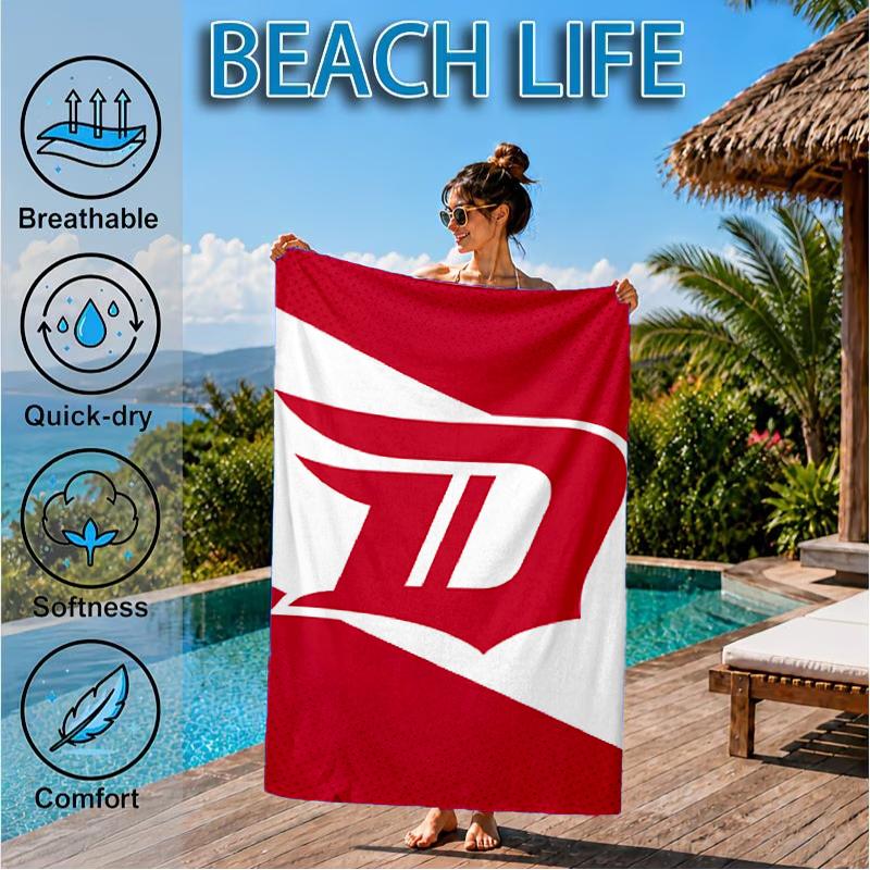 Detroit Red Wings Wappen Strandtuch, Super Weiche Mikrofaser, Perfektes Geschenk für Sie/Ihn, Geburtstag, für Pool, Strand, Reisen, Dekoration Strandparty