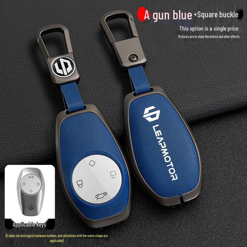 Leapmotor T03/S01/C01 2023 Schlüsselhülle: Schützende Autofernbedienungshülle für Herren mit Schnalle