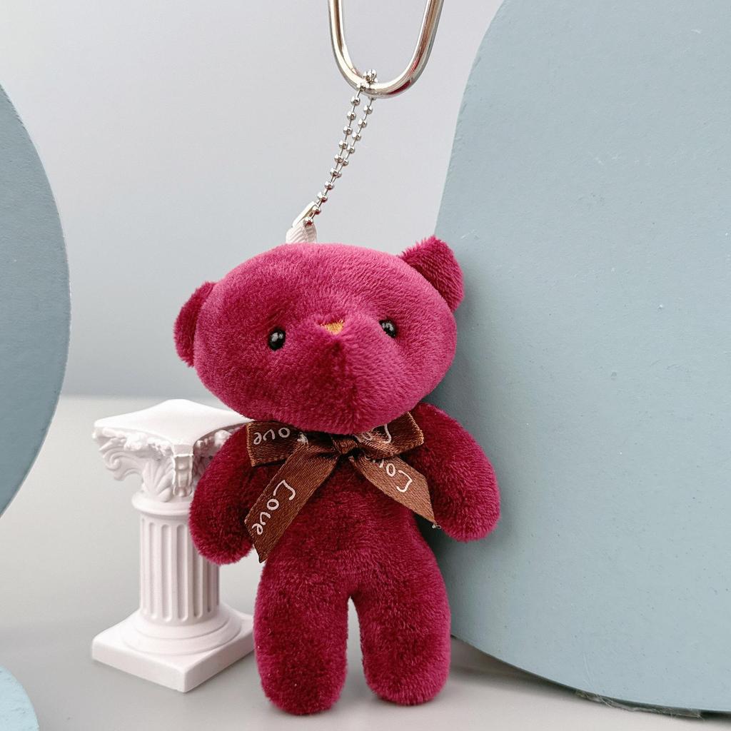 Portachiavi Ciondolo Tuta Peluche Orsacchiotto - Piccolo Giocattolo Regalo