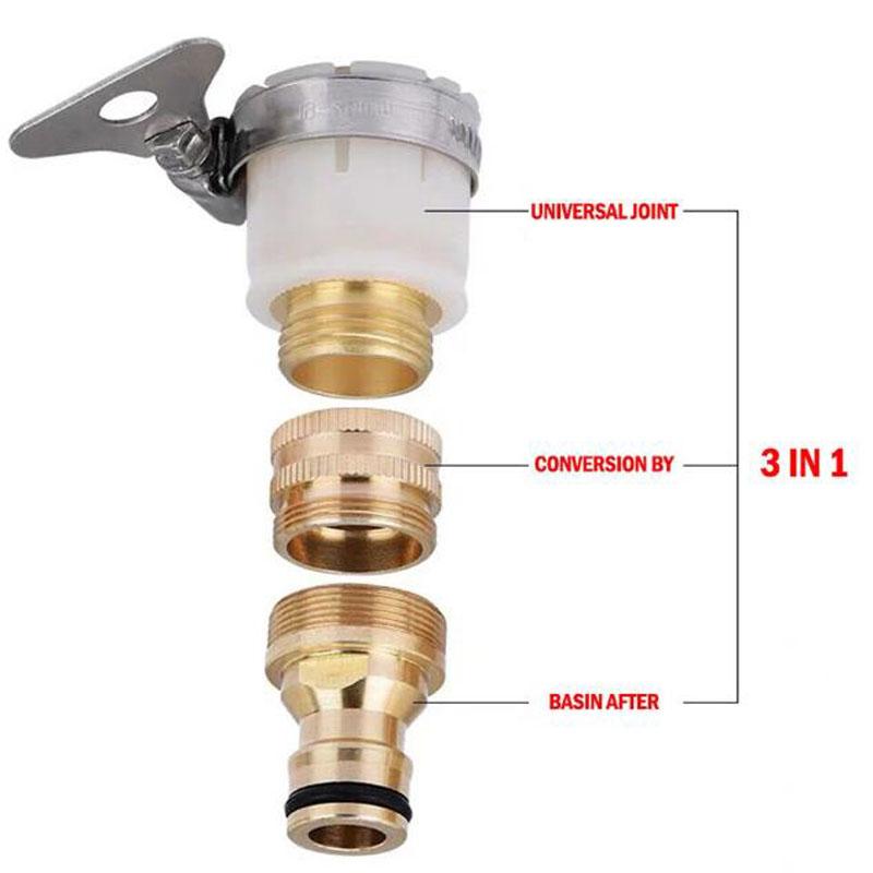 Universal Hose Tap Adapters Faucet Tap Connector Garden Water Hose Pipe Fitting Faucet Adapter Watering Garden Tool 15-23mm