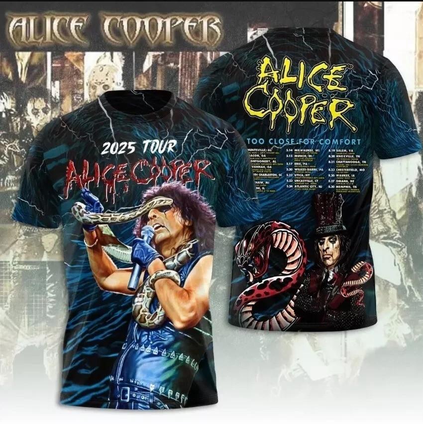 Alice Cooper 3D hot 2026 tour Size S-5XL t shirt AOP All Size GifT CHRISTMAS L
