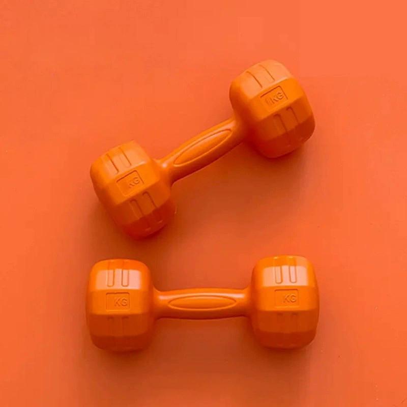 Home Dumbbell Exercise Handle Weightlifting Rubber Bag Tire Shaped Equipment Gym